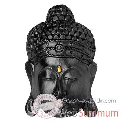 Masque de bouddha noir Bali -MasBS30