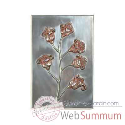 Decoration murale-Modele Poppy Wall Plaque, surface aluminium-bs2313alu