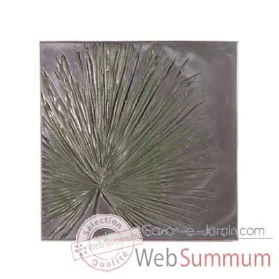 Decoration murale-Modele  Anahaw Wall Plaque Medium Negative, surface aluminium-bs2324alu