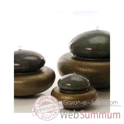 Fontaine-Modele Heian Fountain small, surface aluminium avec bronze-bs3364alu/vb