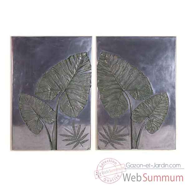 Decoration murale-Modele Taro Wall Plaque Set, surface aluminium-bs4100alu