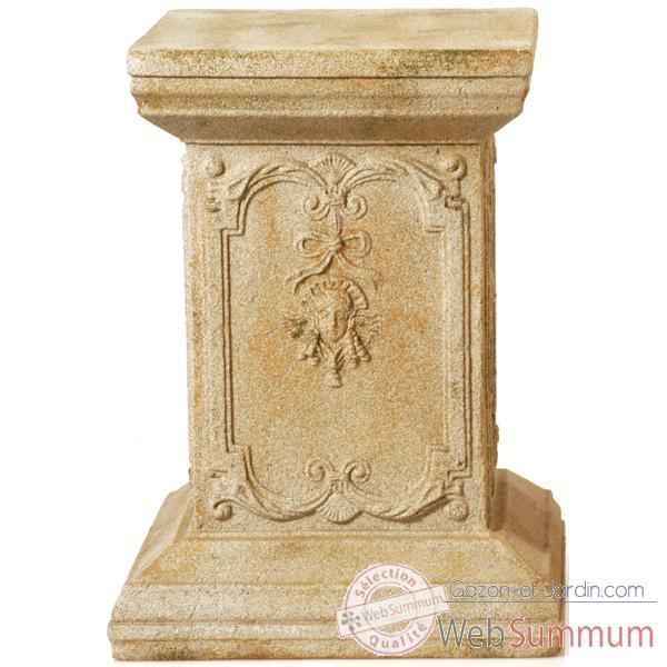 Colonne et Piedestal Queen Anne Podest, pierre romaine -bs1002ros