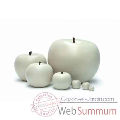 Pomme sculpture blanc Cores Da Terra -CORES-31001