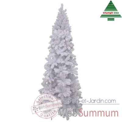 Sapin de noel slim icelandic pine iridesc. h230d102 blanc tips 1154 -NF -390258