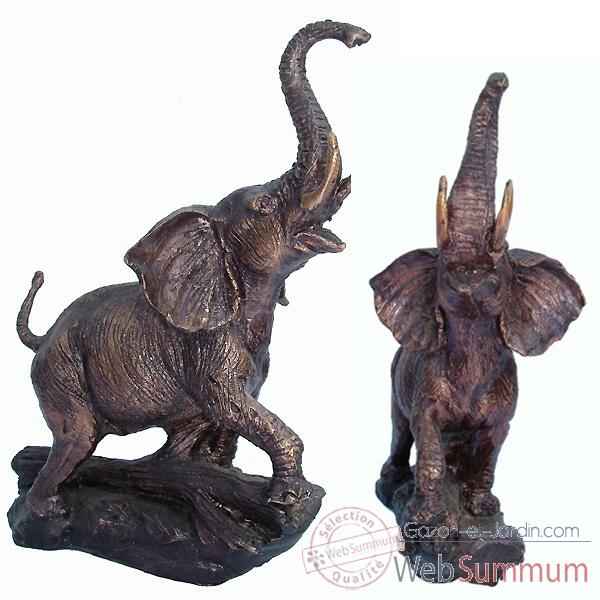 Elephant en bronze -BRZ1242