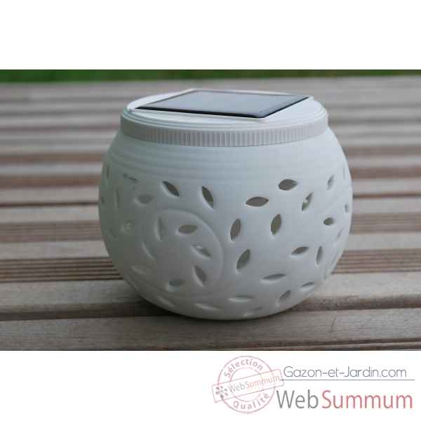 Lanterne a energie solaire en ceramique pour decoration Jiawei -1809-TM-1218P