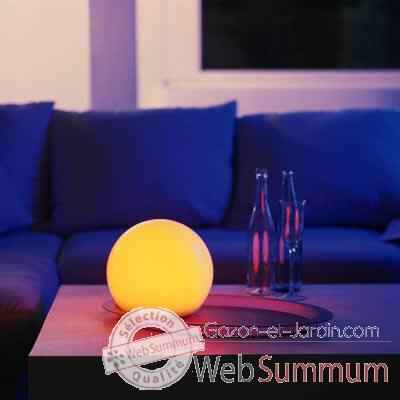 Lampe Sphere Moonlight Blanche diam.250 sur batterie -BMFL250130