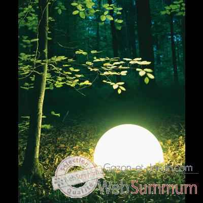 Lampe ronde socle à visser blanche Moonlight -magr350015