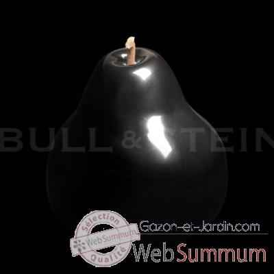 Poire noire brillant glacé Bull Stein - diam. 11,5 cm indoor