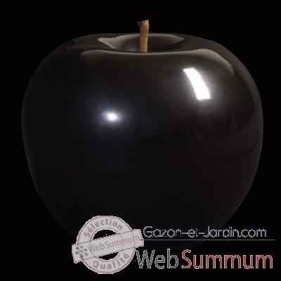Pomme noire brillant glace Bull Stein - diam. 47 cm outdoor