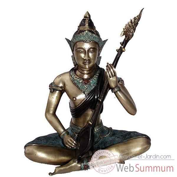 Statuette danseuse Thaï en bronze -BRZ256-35