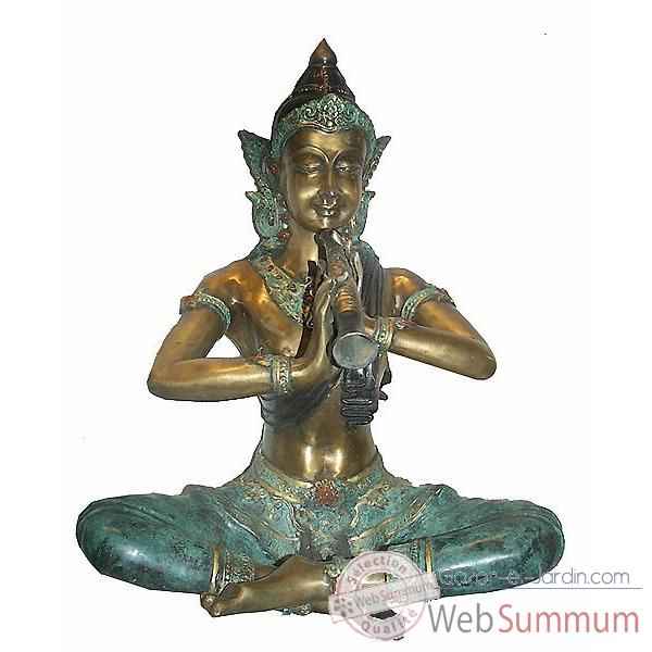 Statuette danseuse Thaï en bronze -BRZ258-73