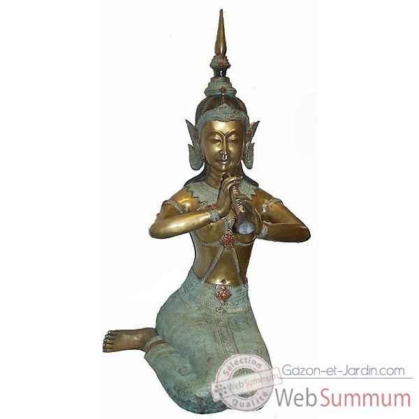 Statuette danseuse Thaï en bronze -BRZ265