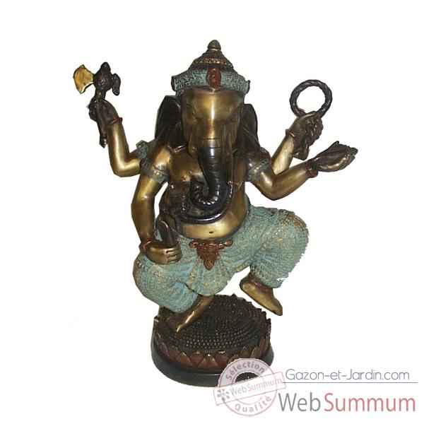 Statuette divinité hindouiste en bronze -BRZ329