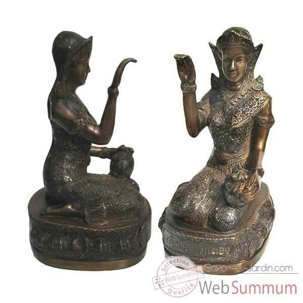 Statuette divinités Thaï en bronze -BRZ326