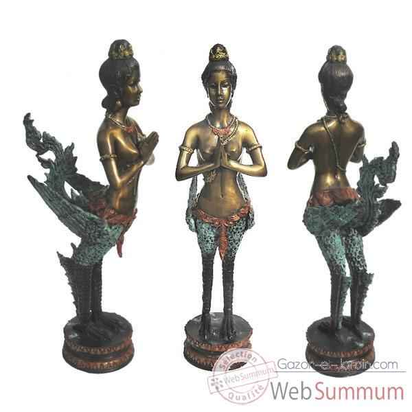 Statuette divinites Thai en bronze -BRZ446