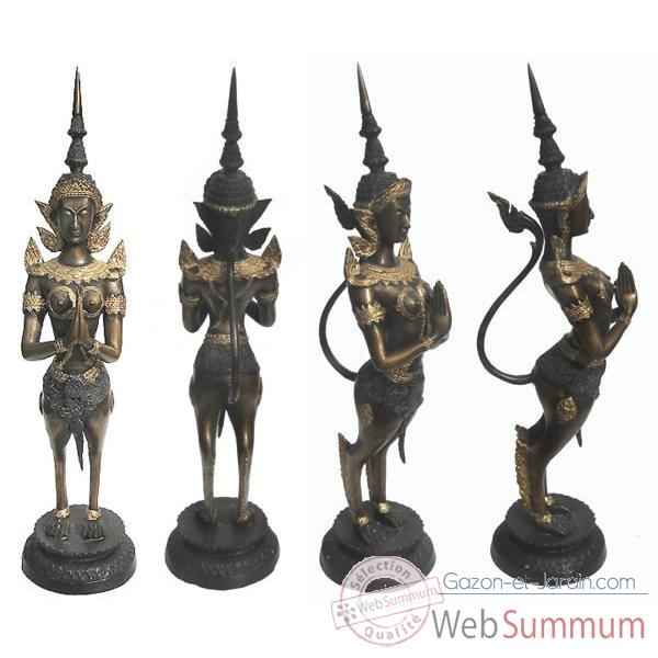 Statuette divinités Thaï en bronze -BRZ448