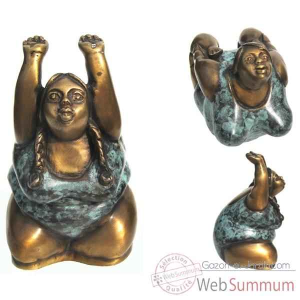 Statuette femme contemporaine en bronze -BRZ1107-41