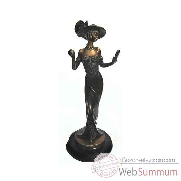 Statuette femme Européenne en bronze -BRZ407