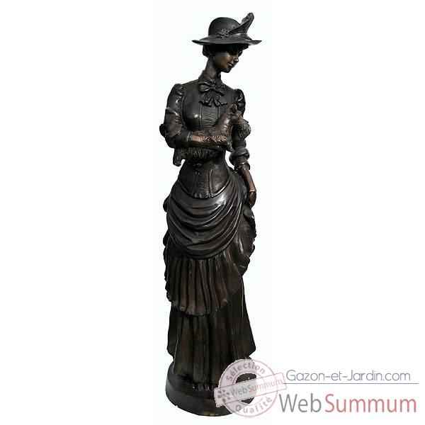 Statuette femme Européenne en bronze -BRZ742