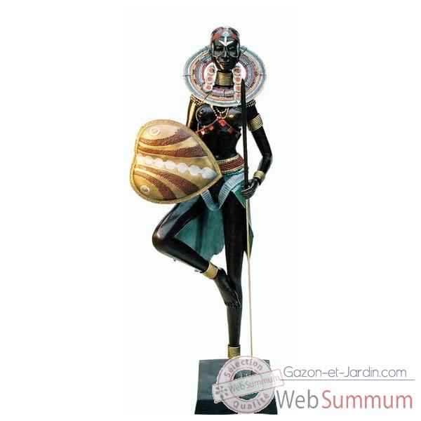 Statuette femmes africaine en bronze -BRZ25C