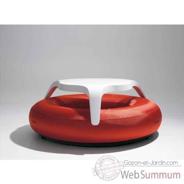 Table DoNuts Extremis avec assise rouge -DTWBR