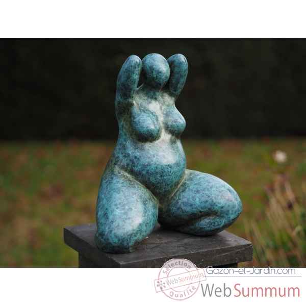 Statue en bronze grosse femme belle donna thermobrass -an2341br-hp